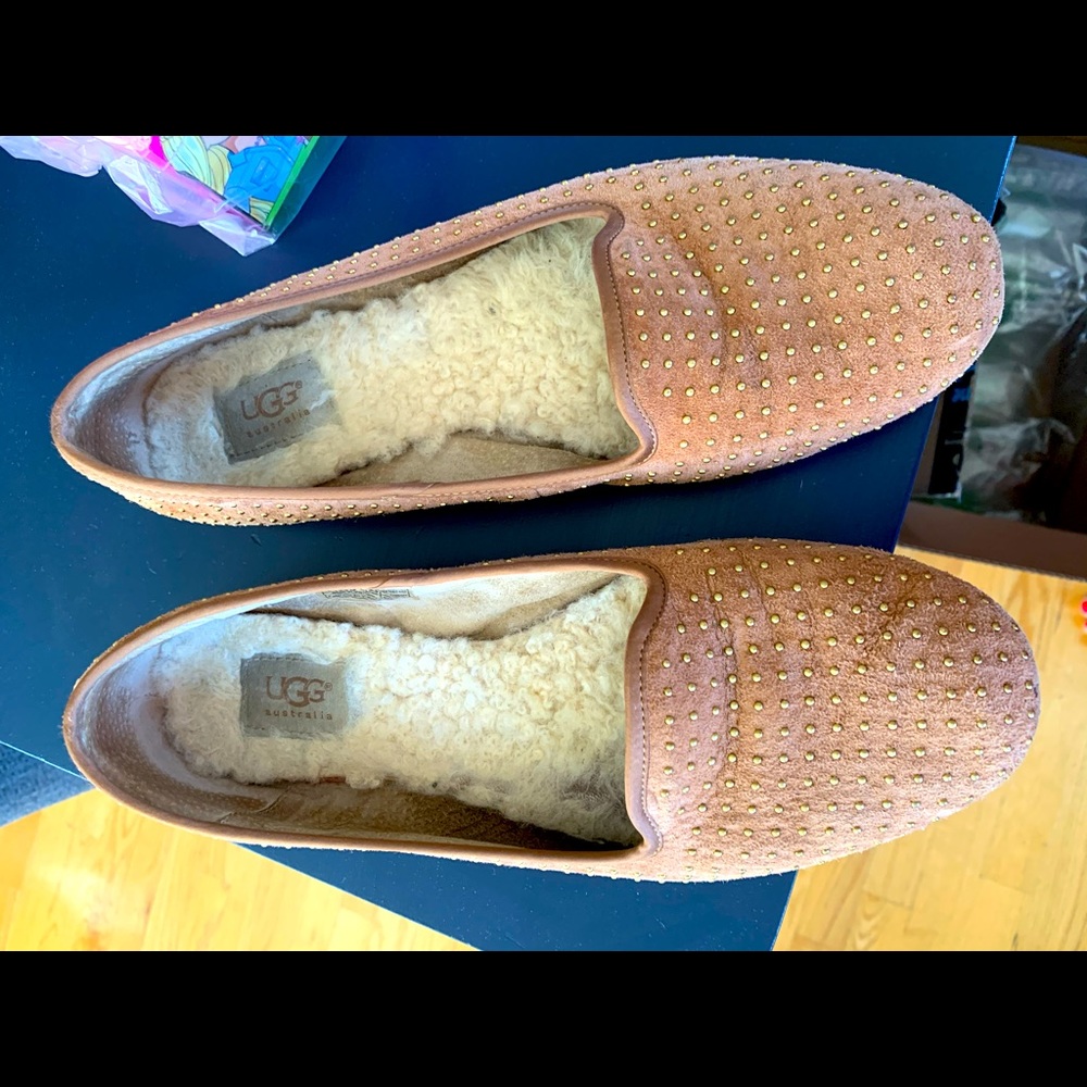 Camel Ugg Alloway with studs